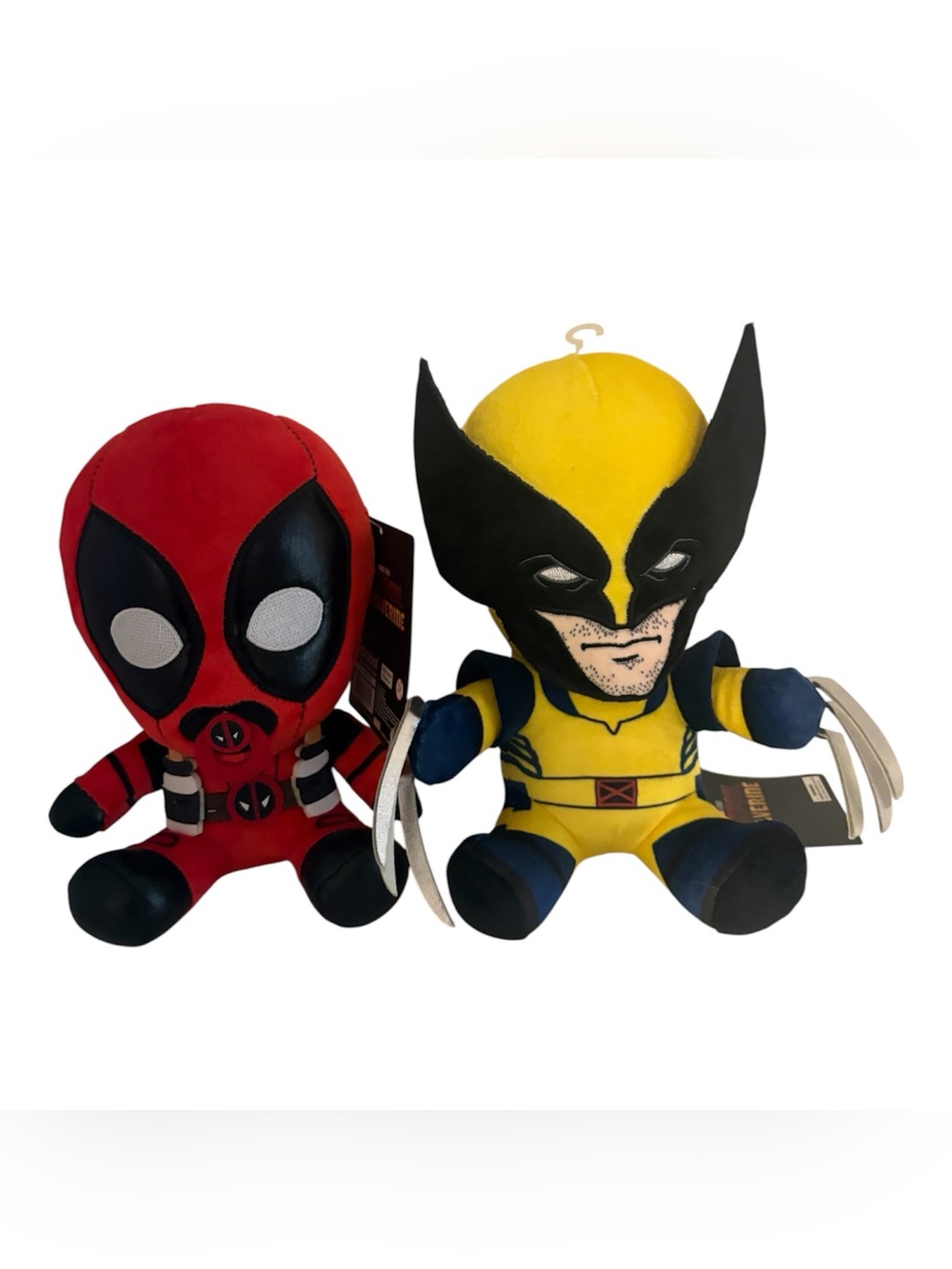 2 Pack Kidrobot: Marvel Deadpool & Wolverine Phunny Plush Toy